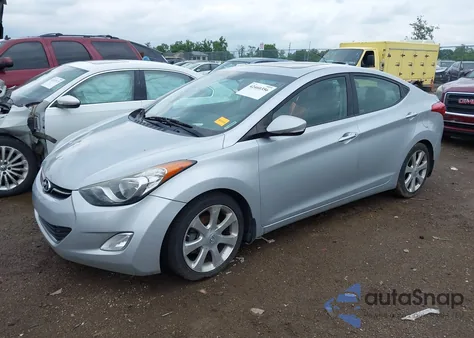 2013 Hyundai Elantra Limited из США, поврежденный, VIN 5NPDH4AE0DH399237